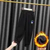 Pantalones de forro polar para niñas pantalones de algodón para niños otoño e invierno engrosados de una sola pieza de terciopelo cálido ropa exterior para niños pantalones deportivos casuales de chándal