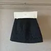 Falda Elegante de Lana Estilo Coreano para Mujeres Menudas, Falda de Línea A de Cintura Alta, Anti-Exposición, Falda Corta que se Ajusta a la Cadera