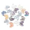 Pingente Grande de Borboleta de Vidro Cristal 20mm Contas Soltas de Vidro Pingente de Vidro Acessórios de Joalheria DIY Corrente para Celular Colar