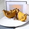 Bolso bandolera japonés, Bolso dumpling para mujer, Bolso de hombro pequeño y ligero, Bolso de axila, Bolso de hombro de lona, Trendy