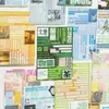 Livro de Adesivos com Designs Recortados: Brilho Sutil em Palavras, Estilo Vintage Versátil Materiais de Texto para Diário, Decoração de Capa de Celular e Colagem