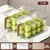 Caja de Almacenamiento para Refrigerador de Grado Alimenticio, Caja para Mantener Fresco, Organizador de Frutas y Verduras para Cocina, Solución de Almacenamiento Especial para Huevos Congelados y Empanadillas
