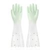 H723 guantes domésticos impermeables para el hogar engrosados limpieza de cocina guantes de goma transparentes duraderos guantes para lavar ropa y lavar platos