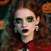 Pegatinas de Tatuaje para Ojos de Halloween Oscuro Nuevas Transfronterizas con Elementos de Calabaza, Murciélago, Fantasma y Araña para Tatuajes Faciales
