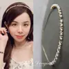Livro Vermelho Pequeno Pedra Olho de Gato Strass Liga Estilo Coreano Pérola Fina Faixa de Cabelo Moda Faixa de Cabelo para Lavar o Rosto Presilha de Cabelo Acessórios de Cabelo Transfronteiriços