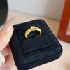 Anillo Sencillo de Circonita Microincrustada para Mujer, Pieza Versátil Apilable de Moda, Anillo Abierto Nuevo de Moda, Anillo de Dedo Índice de Nicho