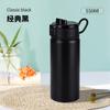 Termo de vacío de acero inoxidable 316, taza portátil de gran capacidad con asa, taza para automóvil, taza deportiva para fitness para hombres y mujeres