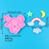 Molde para Hornear Pastel de Fondant DIY Nube Arcoíris Chocolate Galleta Decoración de Pastel Arcilla Pegamento Molde de Silicona