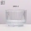 Portavelas de Vidrio Casero de Fondo Grueso para Aromaterapia Portavelas de Dormitorio Adorno de Fragancia Fabricante Venta al por Mayor Taza de Vidrio Transparente para Velas