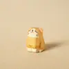 Llavero colgante de talla de madera hecha a mano para llaves de coche de gato, colgante para mochila escolar de mascota linda femenina, regalo para novias, venta al por mayor