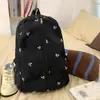 Mochila Nueva Fresca y Dulce de Colores Caramelo Estilo Japonés de Alto Valor Estético con Lazo para Estudiantes de Secundaria y Preparatoria, Bolso Ligero de Doble Hombro