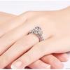 AliExpress Wish comercio exterior mano rápida más vendido anillo de circonita incrustada damas anillo de diamantes suministro comercio exterior anillo de compromiso de diamantes