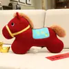 Mascota del Año del Caballo 2026 Zodiaco de Año Nuevo Caballo Cojín para Sofá de Sala de Estar Peluche Juguete Almohada de Regalo