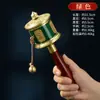 Rueda de Oración de Xizang Accionada Manualmente, Rueda de Oración Portátil de Xizang, Cilindro Giratorio Simple Pintado de Cobre, Decoración para el Hogar de Xizang