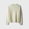 Suéter multicolor 100% lana, cuello redondo, estilo jersey, corte holgado, efecto adelgazante, adecuado para usar en capas o solo, perfecto para otoño e invierno