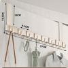 Colgador Detrás de la Puerta, Perchero sin Taladro, Colgador de Ropa de Pared para Dormitorio, Colgador de Puerta para Entrada, Colgador de Ropa para Puerta para Apartamentos de Alquiler