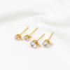 DIY diamante banhado a zircão de ouro 18K real com pendurado cor retendo brincos brincos handmade orelha acessórios A61