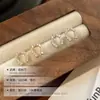 Aretes de Herradura Brillantes de Plata de Ley S925 con Diamantes Completos para Mujer, Chapados en Oro K, Aretes Simples y Elegantes en Forma de U