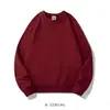 Sudadera de Puro Algodón de 350 g con Texto Impreso, Unisex de Corte Holgado, Top de Hombro Caído, Sudadera Bordada con Cuello Redondo, Logo Impreso Personalizado, Corte Holgado