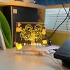 Pizarra de dibujo Halloween DIY borrable transfronteriza, Juguete de manualidad luminoso Navidad tablero de escritura, Juego de adornos de pizarra grande