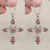 Colección de Collares Clavícula de Diseño Nicho, Collares Cruzados Estilo Chica Picante, Collares Resistentes con Pedrería Góticos Estilo Europeo y Americano Dulces Frescos Versátiles para Mujeres