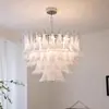 Venda Direta da Fábrica Lâmpada de Sala de Estar Francesa MURANO Luxo Leve Retro Lustre para Escada Duplex Lâmpada para Quarto Principal de Vidro Americano