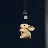 Sândalo Verde, Jacarandá, Buxo Barbie, Coelho Fofo Abraçando, Pingente Fofo para Celular, Chave de Carteira, Pingente de Casal