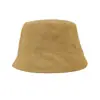 Chegada Nova Coreana Chapéu de Pescador Irregular Lateral de Veludo para Mulheres Versátil Casual Quente Chapéu de Bacia Cor Sólida Chapéu Balde Tendência