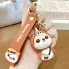 Gato de la fortuna de goma suave 12 signos del zodíaco llavero para coche colgante figura exquisita accesorio para mochila regalo de vacaciones al por mayor