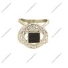 Bufanda cuadrada hueca de moda con forma de diamante y gota, hebilla de bufanda multiusos