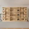 Gabinete para gatos, villa para gatos, nido para gatos de interior, jaula para gatos, casa para gatos de exhibición para tienda de mascotas, madera maciza al por mayor