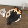 Calcetines de algodón peinado para niña, estilo princesa, con lazo, sin tacón, para otoño e invierno.