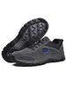 Zapatos de Senderismo Campo Traviesa para Hombre, Malla Transpirable Antideslizantes Ligeros, Zapatos Deportivos, Zapatos de Senderismo al Aire Libre para Hombre