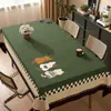 Mantel de Dibujos Animados Impermeable, a Prueba de Aceite, No Requiere Lavado, Anti-Quemaduras, Nuevo Estilo 2026, Lujo Ligero, Gama Alta, PVC, Mantel para Mesa de Café