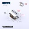 Clip de Vidrio de Aleación de Zinc Accesorios de Herrajes para Muebles Clip de Fijación para Vidrio Plano de 8 mm Clip Laminado de Aleación de Zinc Clip para Vidrio