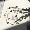 [10] Corrente de suéter de cristal de cor doce para joias europeias e americanas pode ser combinada livremente com colar de beleza casual de cor personalidade