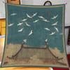 90cm Novo Estilo Chinês Retro Estilo Nacional Ruihe Figura All-match Xale Grande Quadrado Viagem Presente Cachecol Decorativo Mural