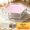 Cama elevada transpirable de verano para interior, para enfriamiento, al por mayor, con juguete de plumas para gatos, apta para gatos y perros