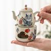 Estufa de té a temperatura constante con glaseado de miel año del dragón calentamiento con vela accesorios para ceremonia del té chino base de cerámica calentador de té para el hogar pequeño