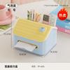 Casa de Nieve Caja de Pañuelos Simple de Gama Alta para Sala de Estar Escritorio Almacenamiento Multifuncional con Compartimentos Baño Caja de Pañuelos Grande Impermeable