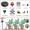 Kit de riego por goteo y riego, dispositivo de riego automático para jardín, juego completo de accesorios de riego por goteo, kit de riego de ahorro de agua para jardinería