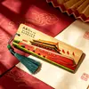 Marcador de Libros de Bambú Estilo Chino Atracciones Turísticas de Beijing Souvenirs Monumentos de la Ciudad Wenchuang Marcador de Libros de Madera Regalos