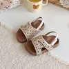 Nuevas Sandalias de Verano 2026 para Niños Pequeños, Medianos y Grandes, Zapatos Ligeros de Suela Suave para Niñas, Modernos Zapatos de Playa con Velcro de Lunares