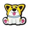 Decoración Lindo Perro Shiba Inu Charms para Zapatos Dibujo Animado Mascota Linda Hebillas para Zuecos Accesorios para Zapatos DIY Accesorios para Zapatos de Goma Suave PVC