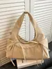 Bolsa de Mão de Luxo Transfronteiriça, Bolsa Tote Pequena Simples, Versátil para o Trabalho e Compras, Bolsa Transversal Leve e Exquisita para Mulheres com Laço
