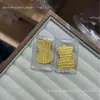 Adesivo de Telefone Ouro Puro 999 2mg Shuibei Adesivo Popular Dourado para Traseira de Telefone Loja de Ouro Transmissão ao Vivo Pequenos Presentes Físicos Varejo