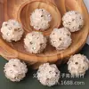Nuevo accesorio de joyería DIY de flor de tres pétalos con incrustaciones de diamantes de resina transfronteriza, bola de arcilla suave con bola de diamante con agujero central y flor de cinco pétalos con incrustaciones de diamante