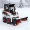 Cargadora compacta L-25 con cabina totalmente cerrada, máquina para retirada de nieve y desbroce de terrenos, vehículo de transporte de alta potencia y cargadora, exportada a Dubái