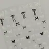 Pegatinas de Arte para Uñas Mariposa Aurora de Cristal 5D en Relieve Tridimensional Versátil Cinta Aurora Lazo Pegatinas para Uñas DIY