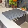 Almohadilla de Drenaje de Silicona Desviación de Fregadero Cocina Fruta y Verdura Escurreplatos Almohadilla de Secado Hogar Encimera Almohadilla para Ollas Aislamiento